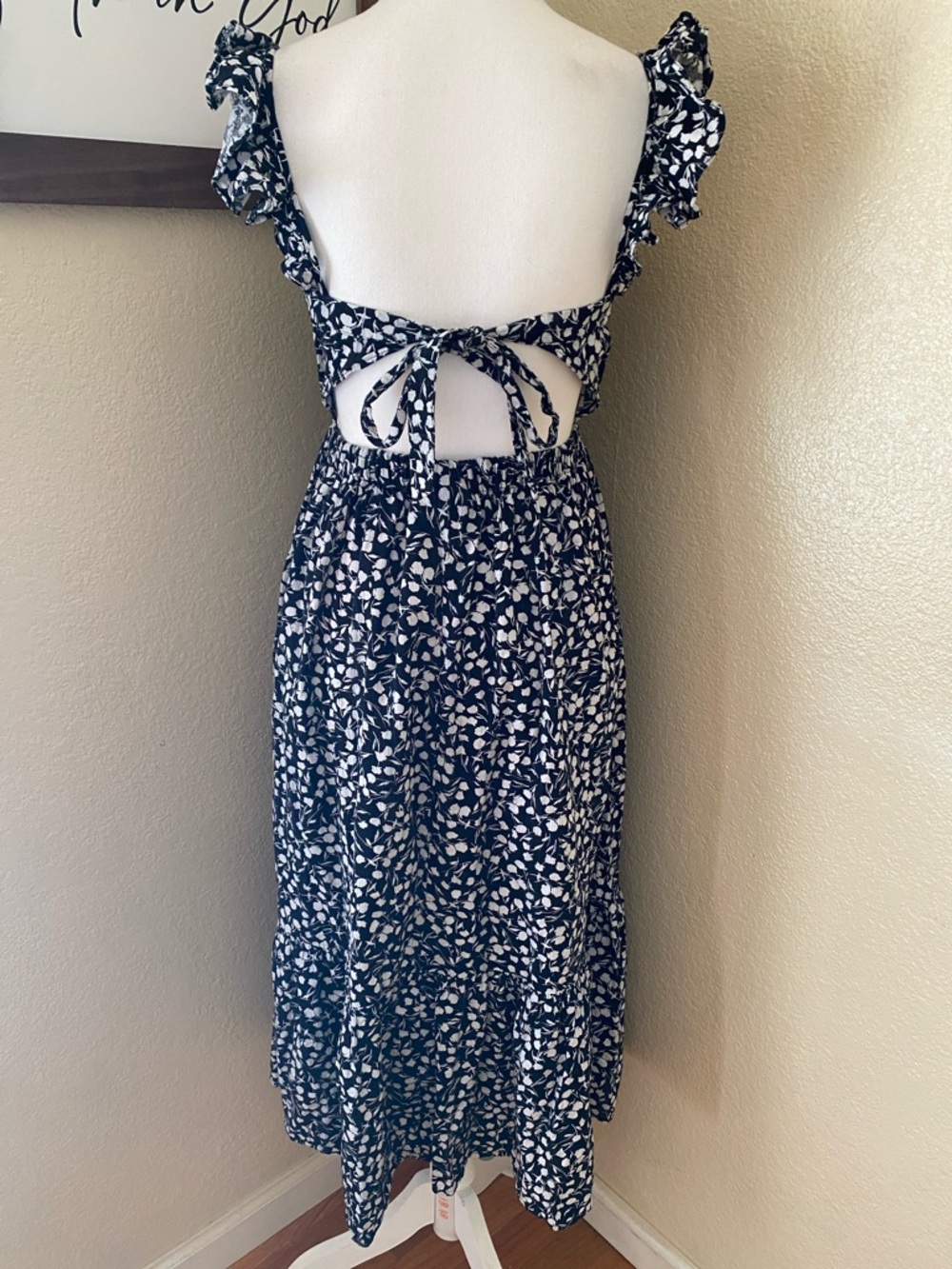 RIXO For Target Black & White Cotton Midi Dress - Picture 5 of 7